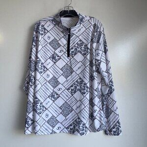 San Soleil Quarter Zip Golf Top Size XL Equestrian
